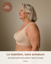 Brassière Sans Armature Femme 50 Ans NuaGel™ — Maintien Toute la Journée — M à 5XL