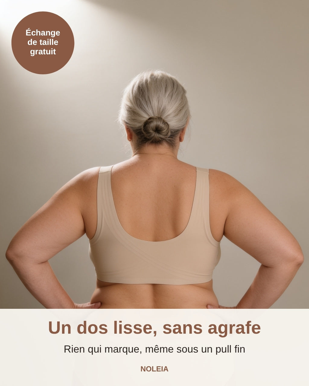 Brassière Sans Armature Femme 50 Ans NuaGel™ — Maintien Toute la Journée — M à 5XL