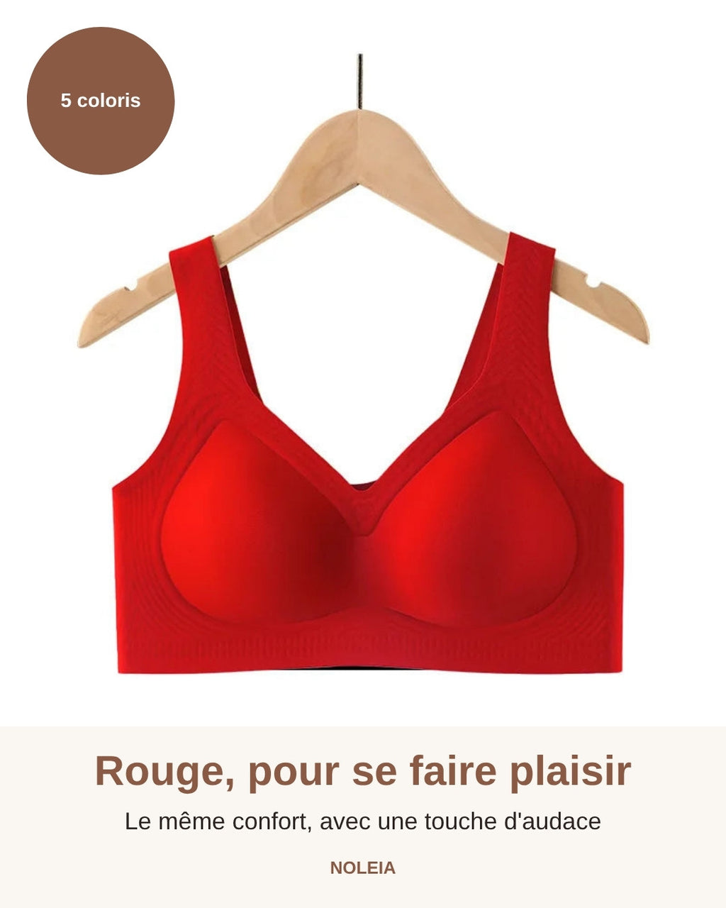 Brassière Sans Armature Femme 50 Ans NuaGel™ — Maintien Toute la Journée — M à 5XL